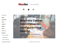 Tablet Screenshot of nanfor.com